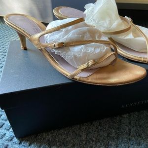 Kenneth Cole gold sandals, 8.5M